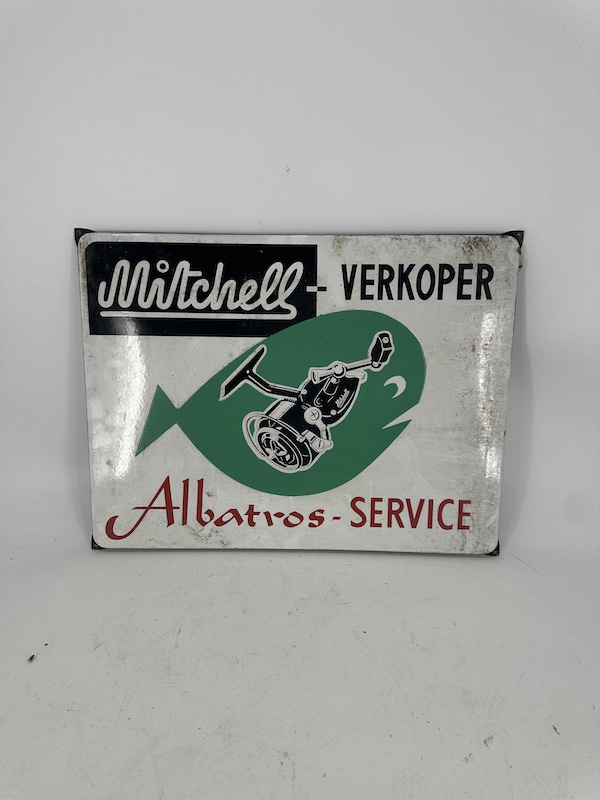 Prachtig vintage emaille reclamebord Albatros service - Afbeelding 2