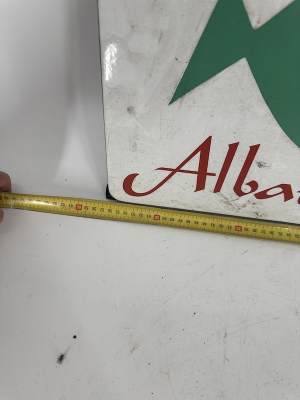 Prachtig vintage emaille reclamebord Albatros service - Afbeelding 5