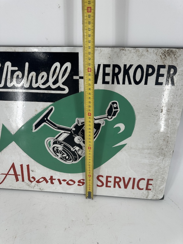 Prachtig vintage emaille reclamebord Albatros service - Afbeelding 6