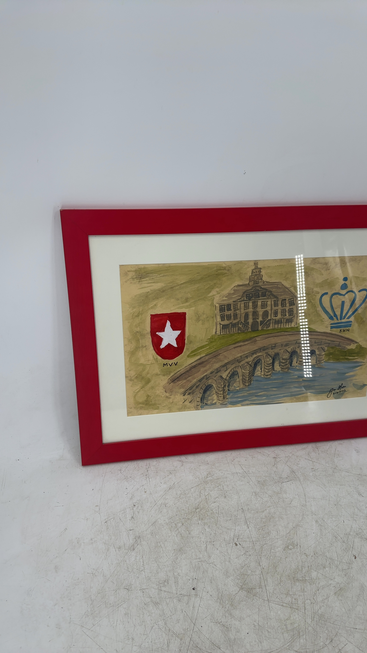Schilderij van Maasbrug in Maastricht - Afbeelding 2